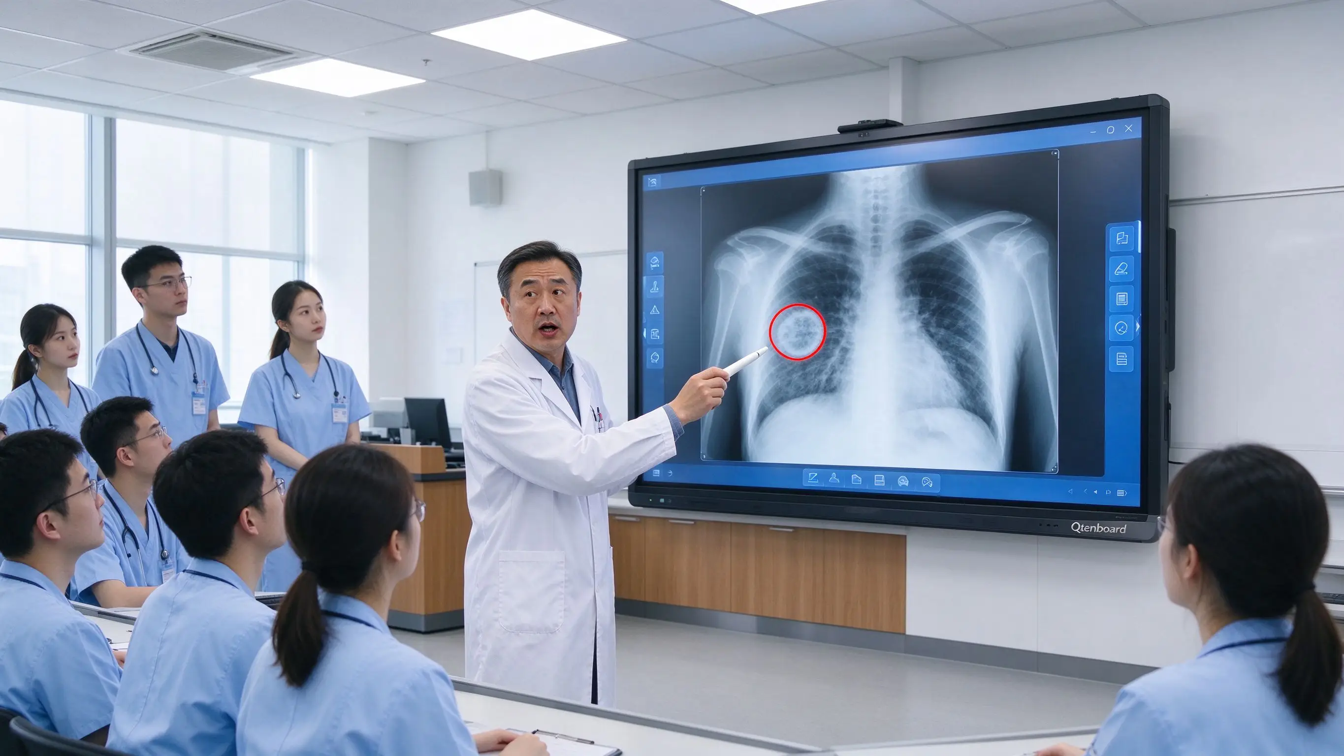 Qtenboard Medical Imaging Teaching Interactive Whiteboard X-ray CT MRI